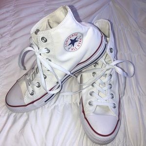 High top white converse